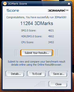 3dMark06 a Intel Q6600