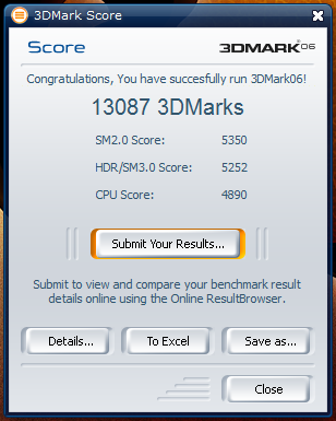 3dMark06 a Intel Q6600