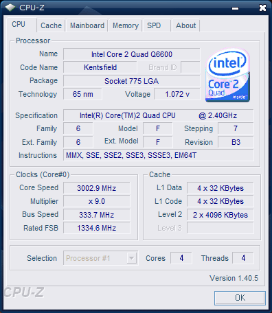 Intel Core 2 Quad Q6600 obrázek