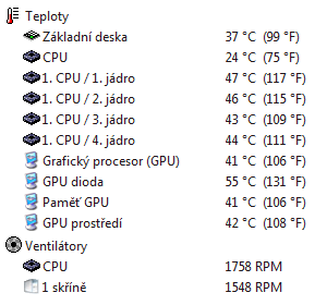 Teploty 8800GTX s HR-03 plus v 2D