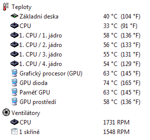 Teploty 8800GTX s HR-03 plus v 3D